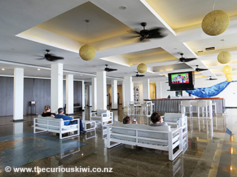 Reception area at Tanoa International Dateline Hotel