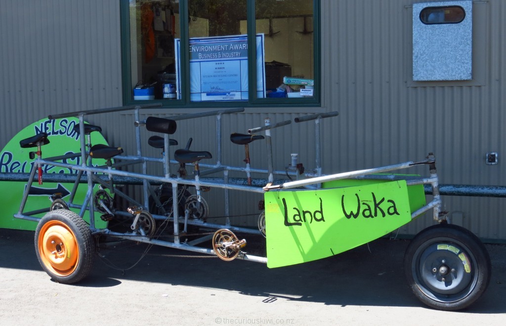 Land waka at Nelson ReUse & Recycle Centre