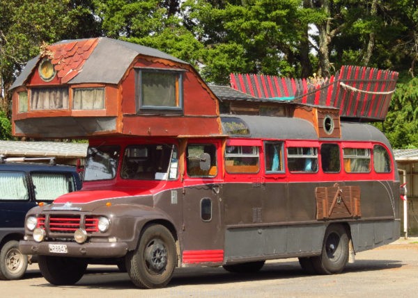 Housebus seen in Taranaki