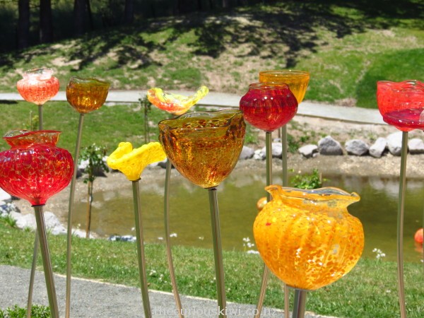 More beautiful glass work in the garden