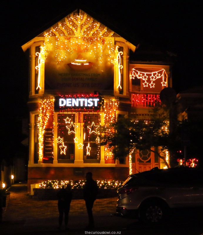 Merry Christmas in lights from Franklin Road, Ponsonby thecuriouskiwi