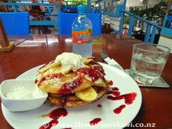 'Coconut Pancakes at The New Place Cafe